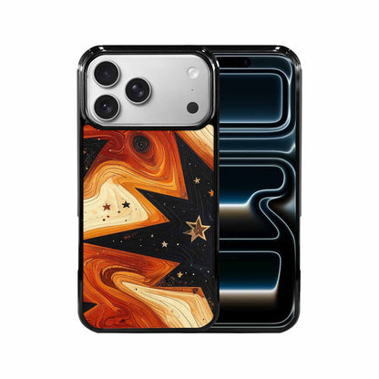 iPhone 17 Pro Max Case — Foil Wood Grain Galaxy Space, Customized Protective Case