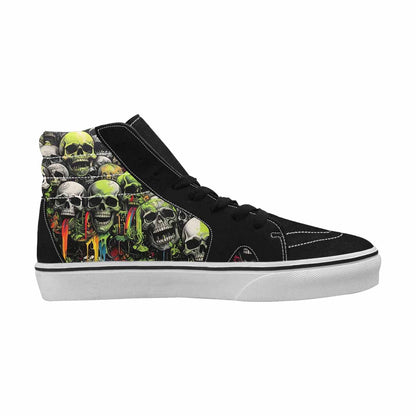 MEN'S Rainbow From Skull S High Top Canvas Y2K Shoes