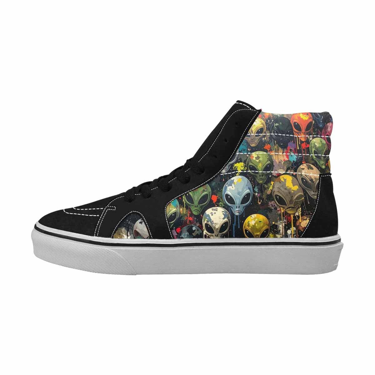 MEN'S Aliens × Camo Aliens High Top Canvas Dreamcore Custom Shoes