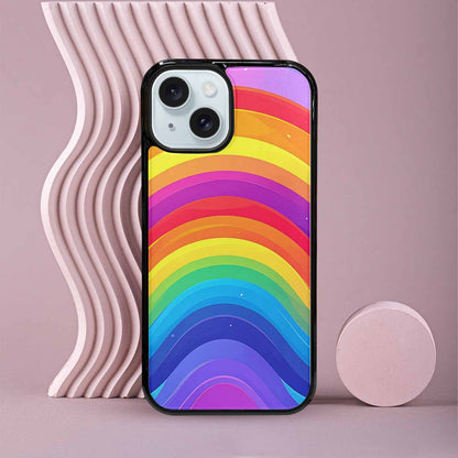 iPhone 15 Case — Rainbow Pride, Custom Art Phone Cover