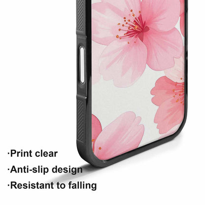 iPhone 17 Case — Japanese Cherry Blossom Pattern, Floral, Original Design Phone Case