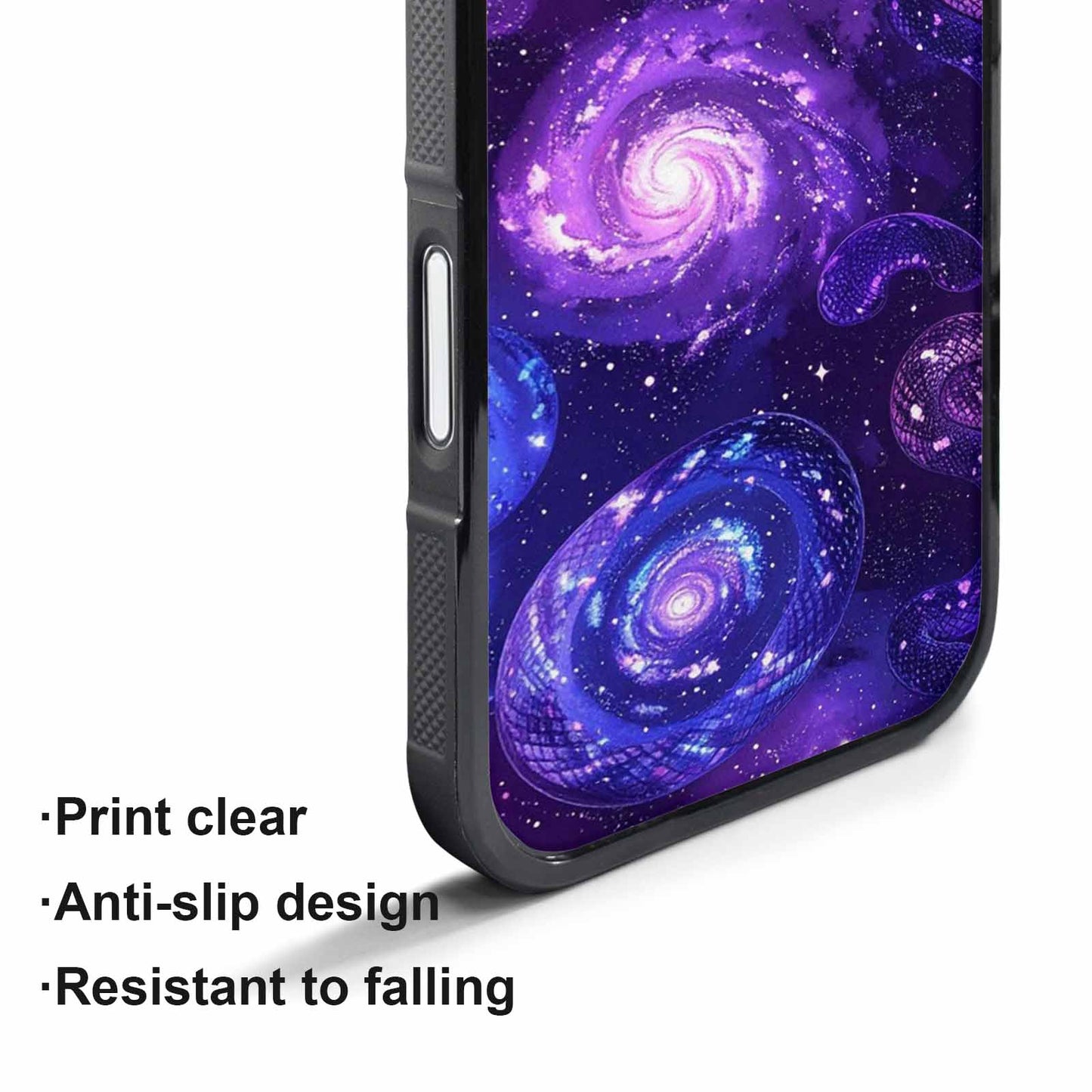 iPhone 17 Pro Case — Snake Print Galaxy Seamless Pattern Animal, Custom Print Case Cover