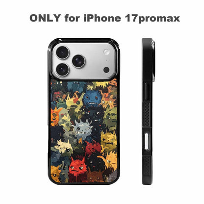 iPhone 17 Pro Max Case — Monsters Camomonsters Pattern Okl Camo, Unique Phone Case Design