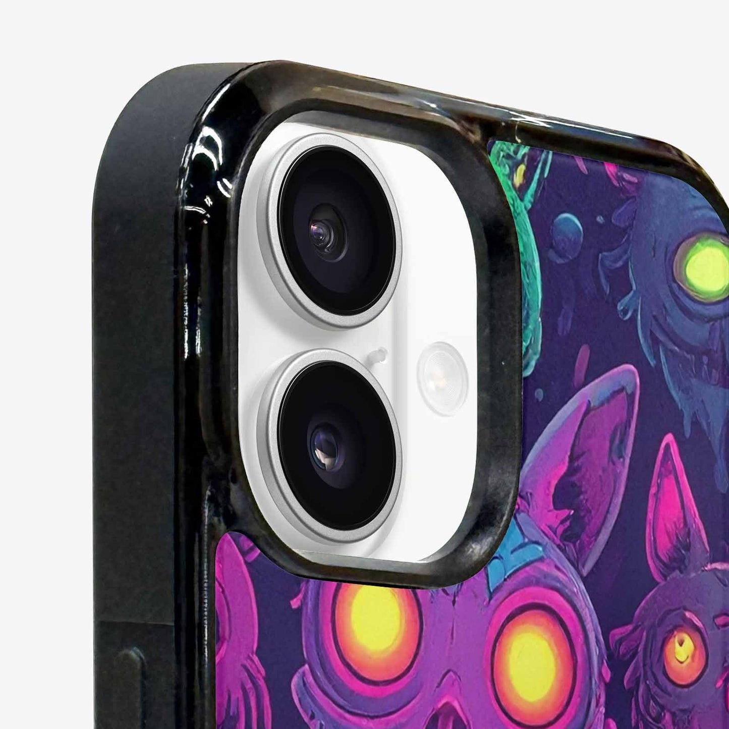 iPhone 16 Case — Mixed Toxic Glow Creature Pattern Hundreds, Personalized Phone Case