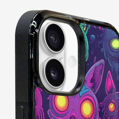 iPhone 16 Case — Mixed Toxic Glow Creature Pattern Hundreds, Personalized Phone Case