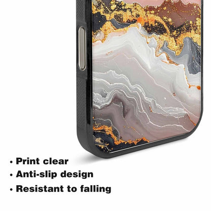 iPhone 15 Pro Max Case — Marble Vein Marble Veins Pattern Hundreds, Custom Art Phone Cover