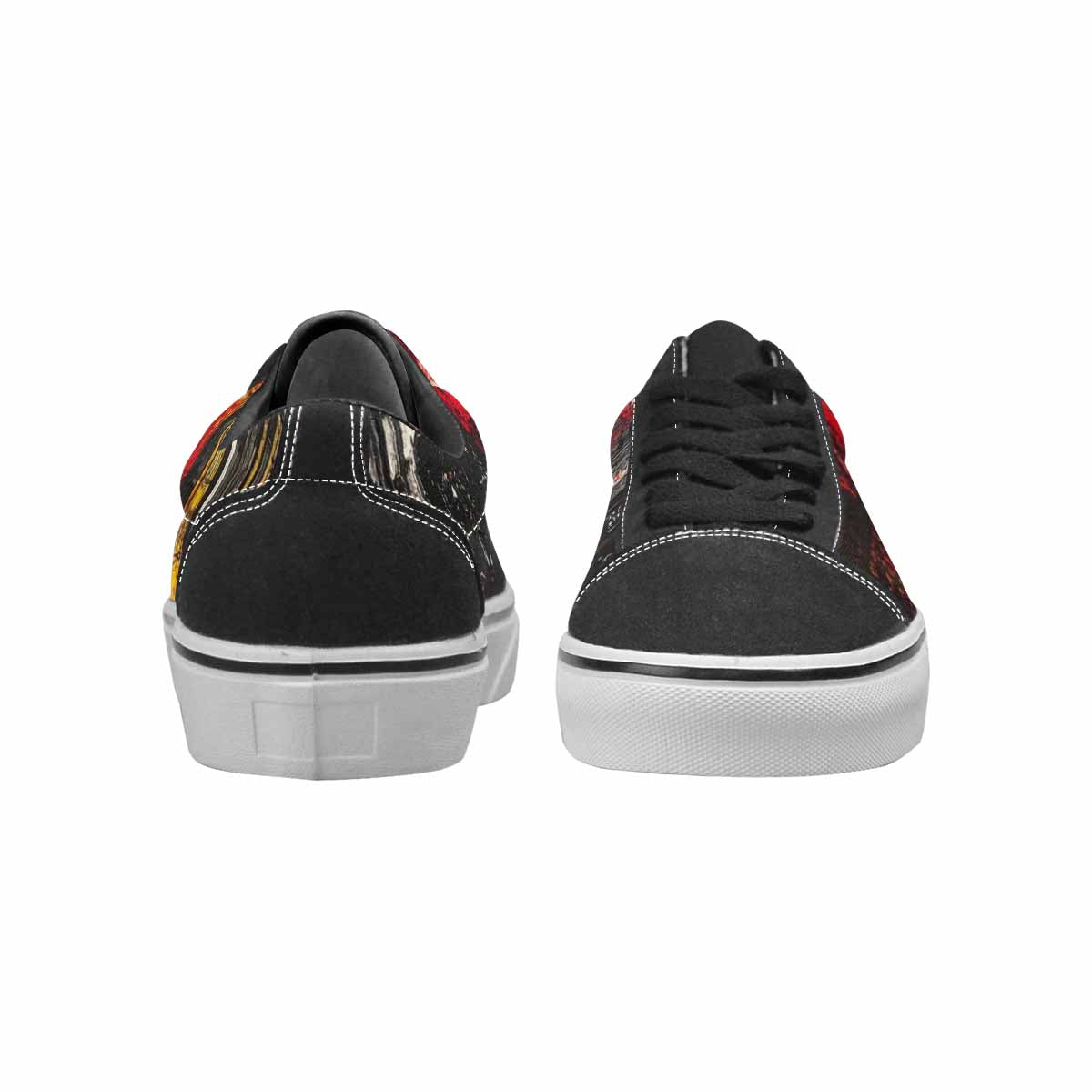 WOMEN'S Liminal Space Fragment Lace-Up Canvas Vibrant Chaos Sneakers