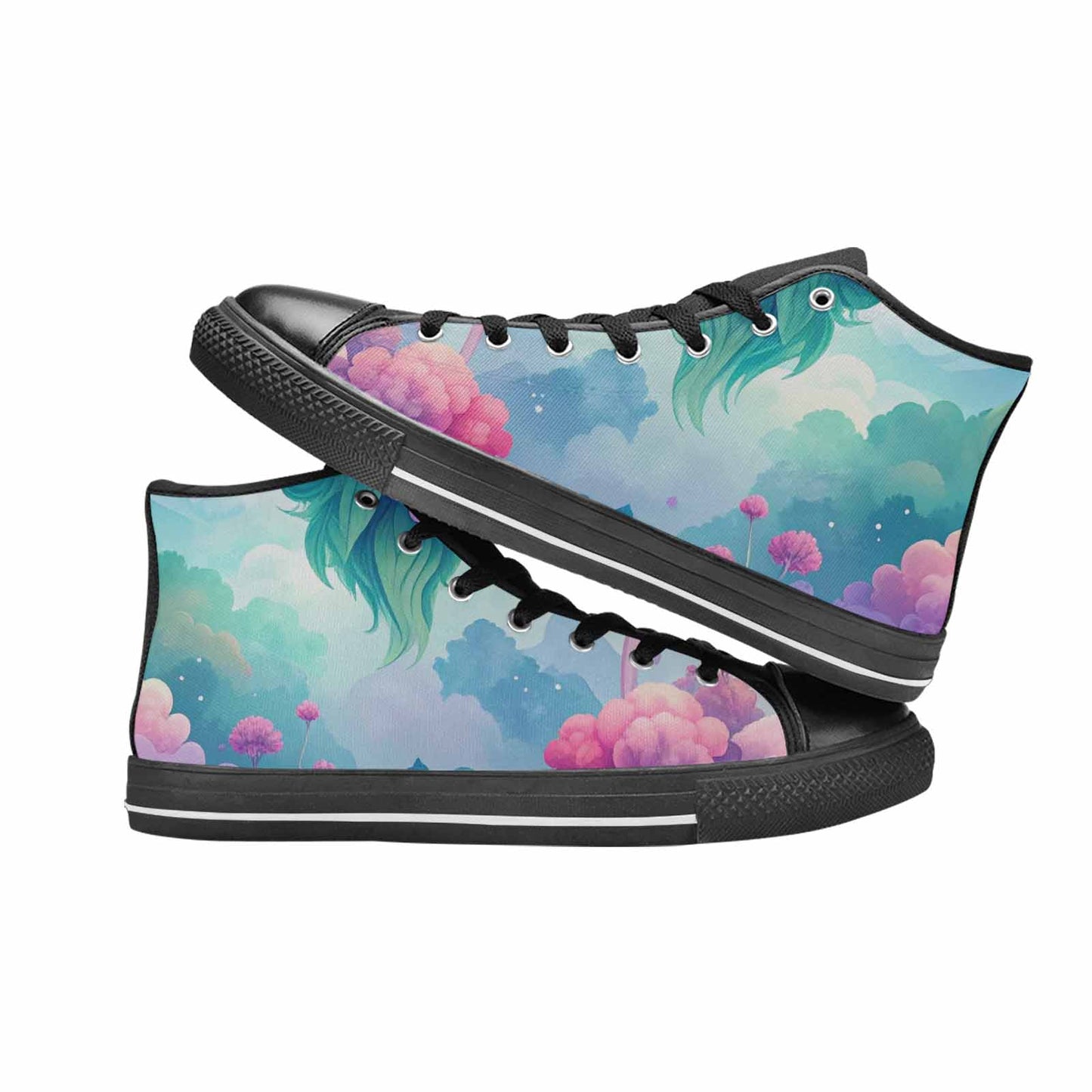 MEN'S Surrealist Dreamscape High Top Canvas Dreamcore Custom Shoes