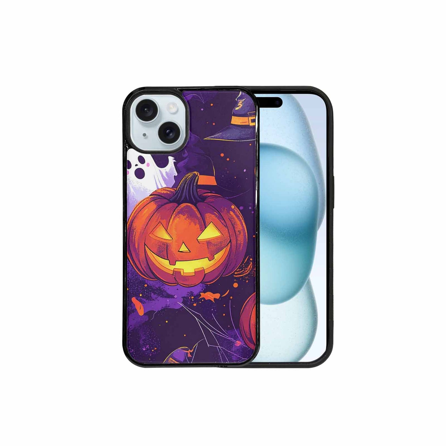 iPhone 15 Plus Case — Halloween Art Print Edge To Edge, Custom Made Phone Cover