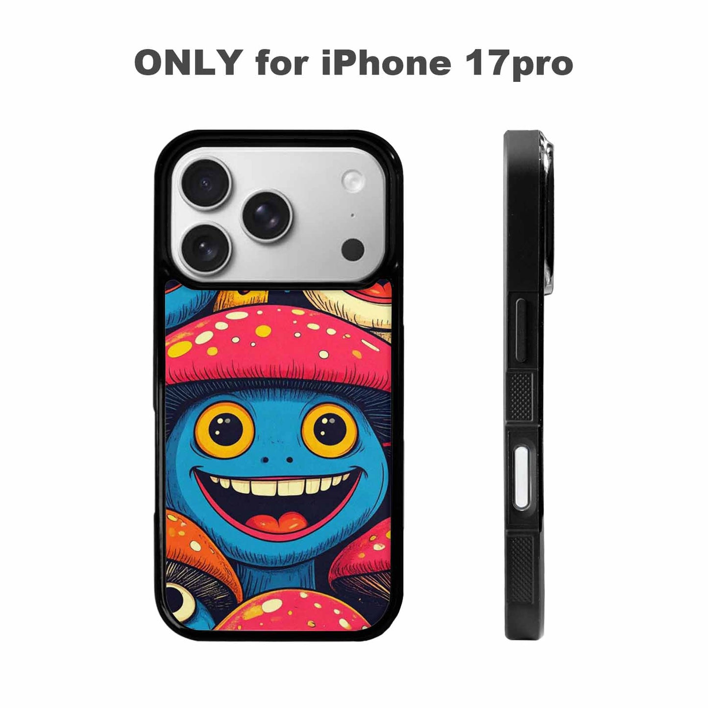 iPhone 17 Pro Case — Retro Mushroom Cartoon Art Pattern Retro, Personalized Phone Case