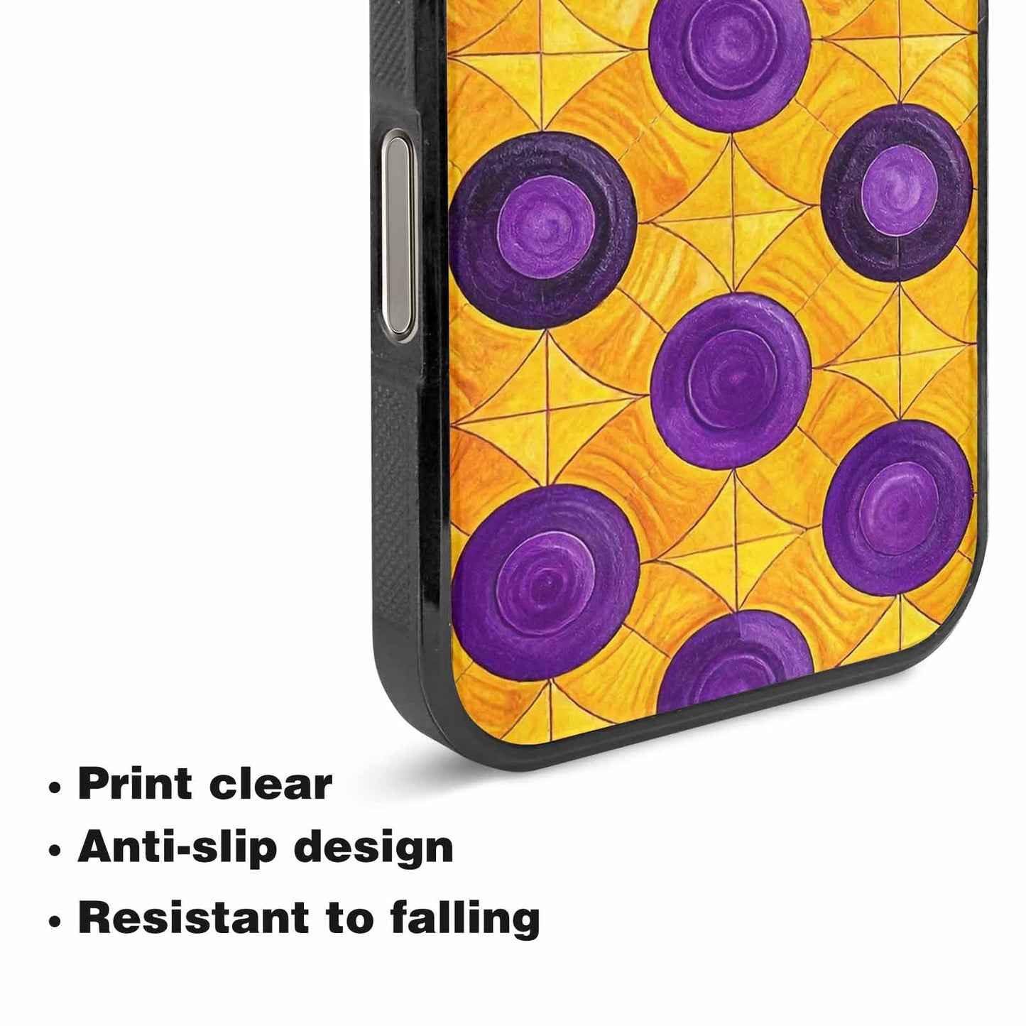 iPhone 16 Pro Max Case — Intersex Flag Color Theme Small Rainbow, Original Design Phone Case