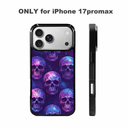 iPhone 17 Pro Max Case — Galaxy Skulls Art Seamless Gothic Skulls, Original Design Phone Case