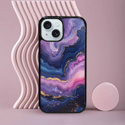 iPhone 15 Case — Marble Galaxy Custom Personalized Phone Cover, Custom Designed Case Cover