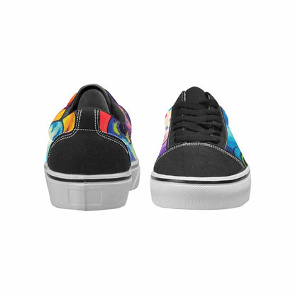 WOMEN'S Melting Aliens Lace-Up Canvas Neon Fantasy Custom Shoes