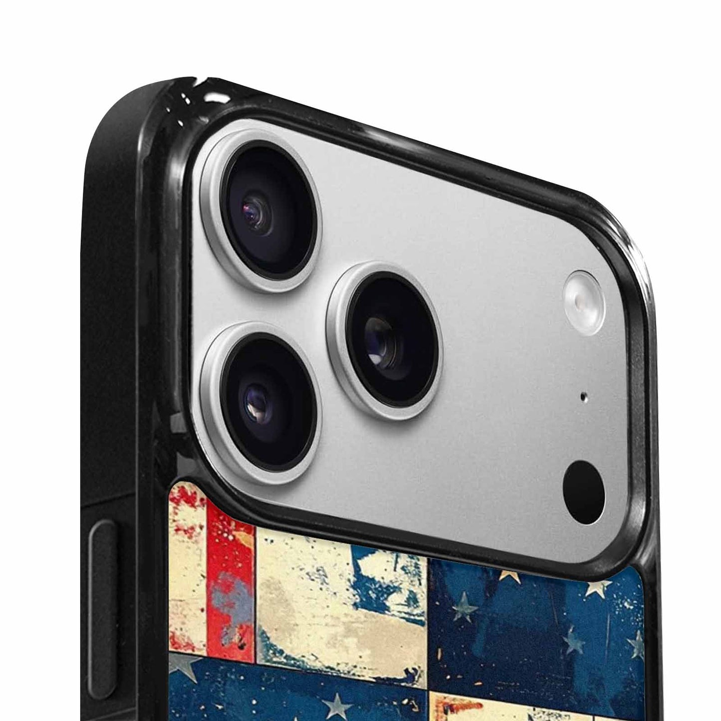 iPhone 17 Pro Max Case — Small American Flag Stars Galaxy Space, Customized Protective Case