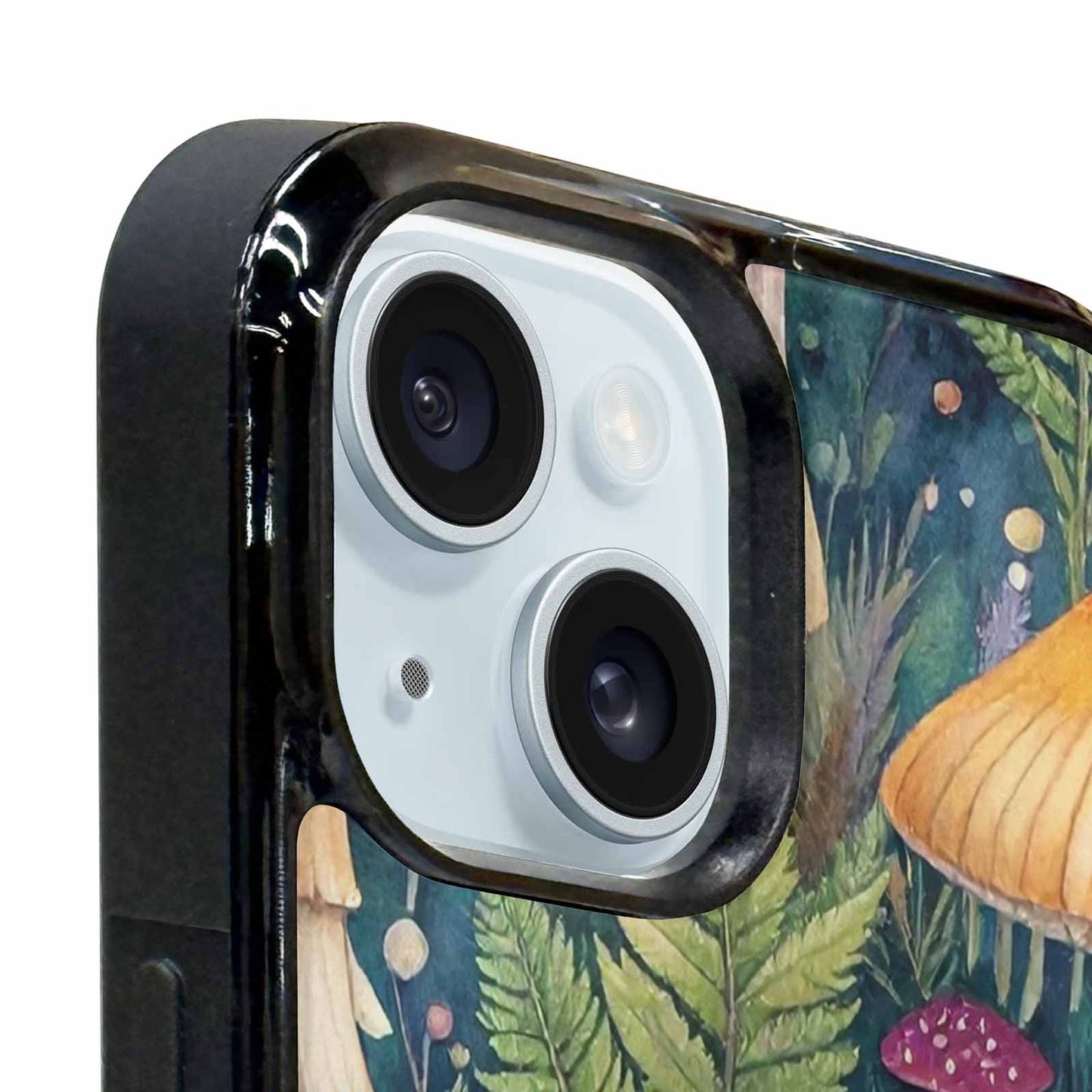 iPhone 15 Case — Mushrooms Botanicalmushrooms P, Custom Designed Case Cover
