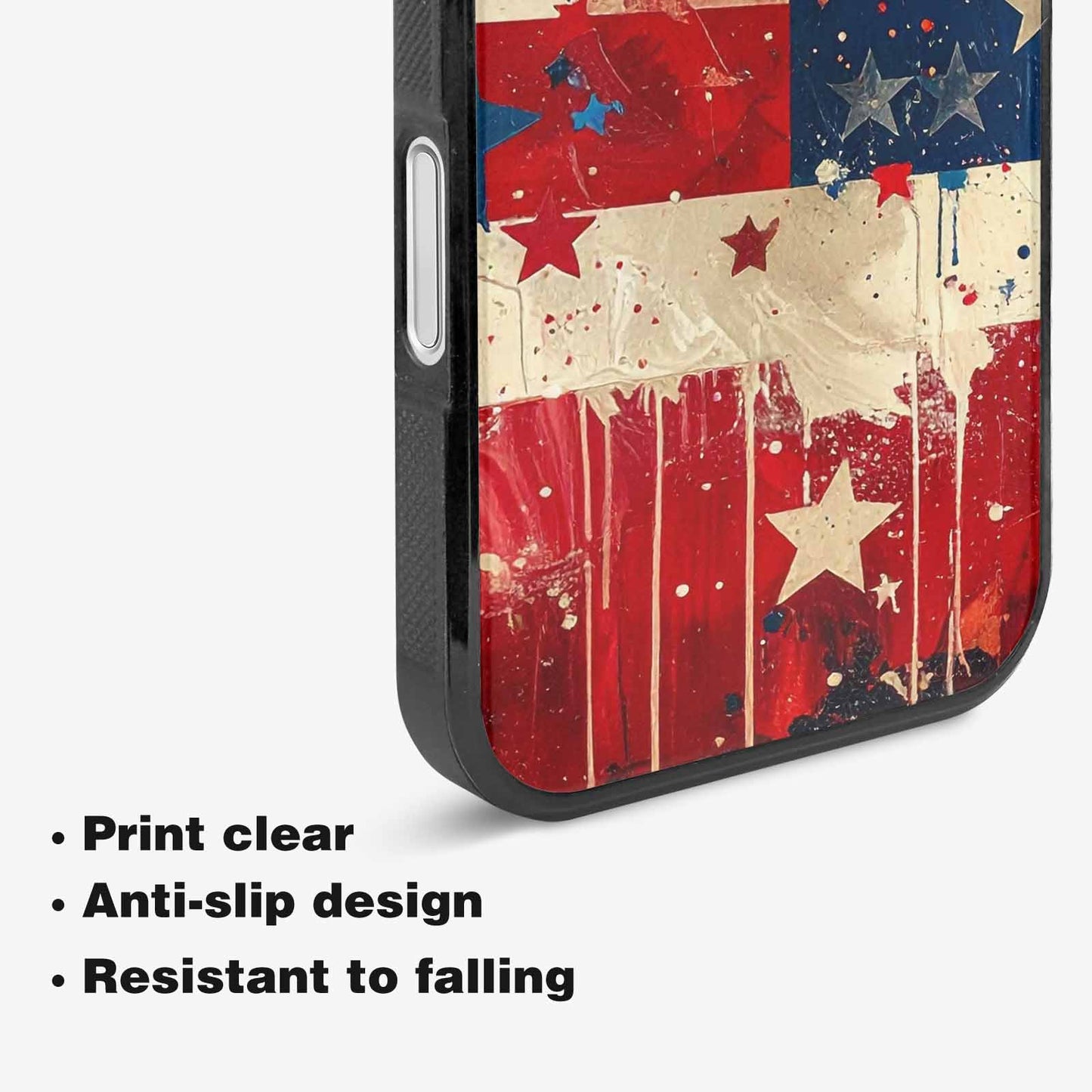 iPhone 16 Case — Patriotic Stars And Stripes American Stars, Custom Phone Case