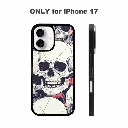iPhone 17 Case — Skull Dark Art Gothic Print Gothic, Custom Printed Phone Case