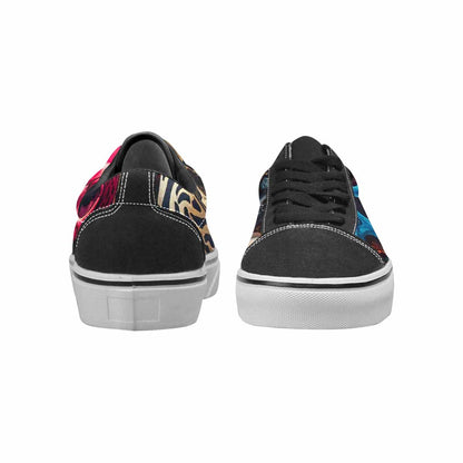 WOMEN'S Skulls Lace-Up Canvas Aesthetic Shoes