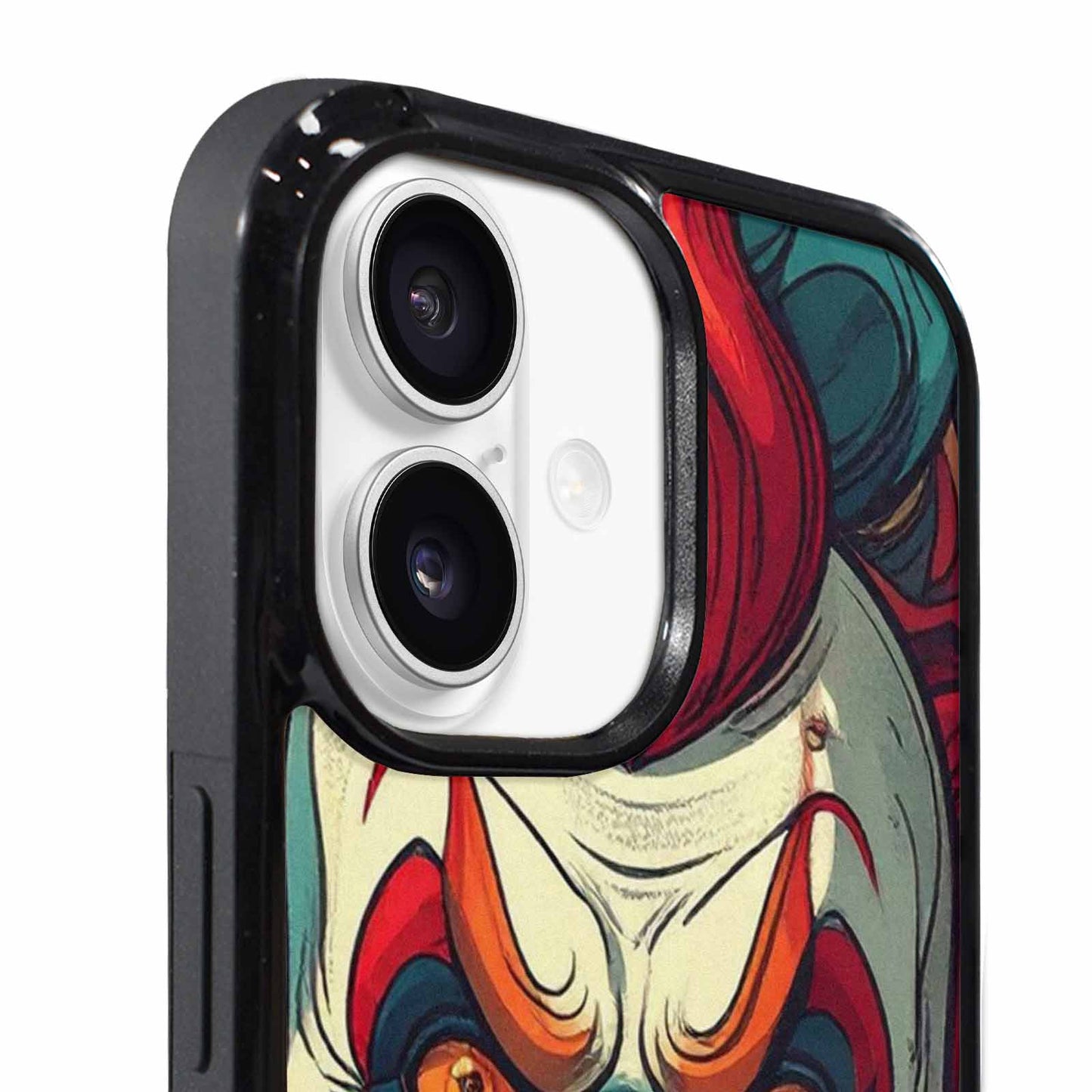 iPhone 17 Case — Evil Circus Heads Faces Cartoon Cute, Custom Print Case Cover