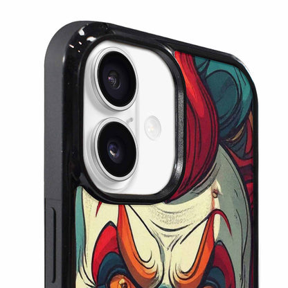 iPhone 17 Case — Evil Circus Heads Faces Cartoon Cute, Custom Print Case Cover