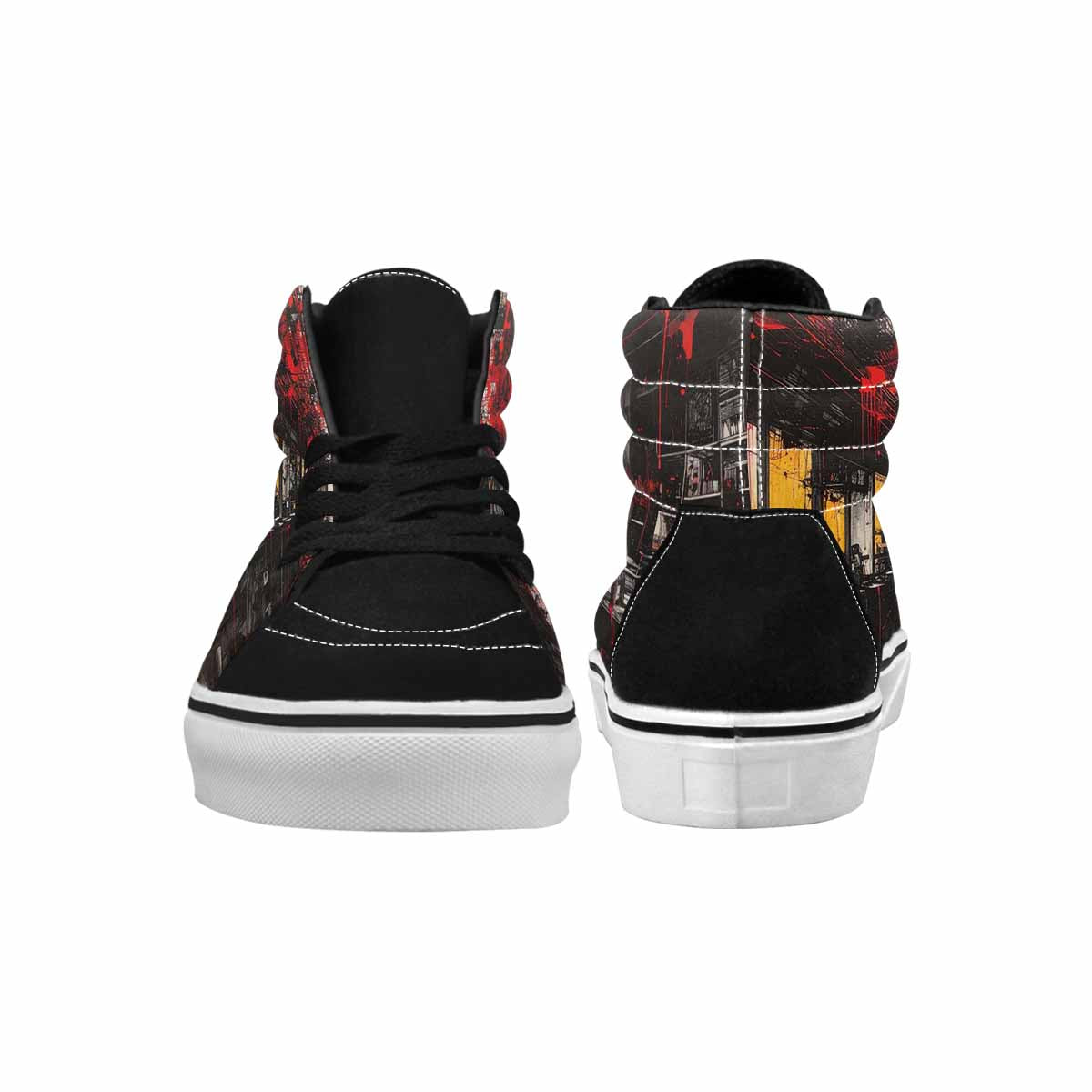 MEN'S Liminal Space Fragment High Top Canvas Wallpaper Art Sneakers