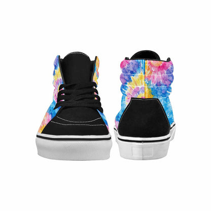 MEN'S Tie Dye Swirl High Top Canvas Aesthetic Custom Shoes