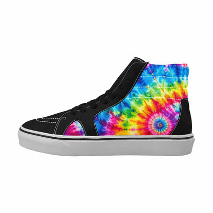 MEN'S Tie Dye Acid Wash Color High Top Canvas Aesthetic Sneakers