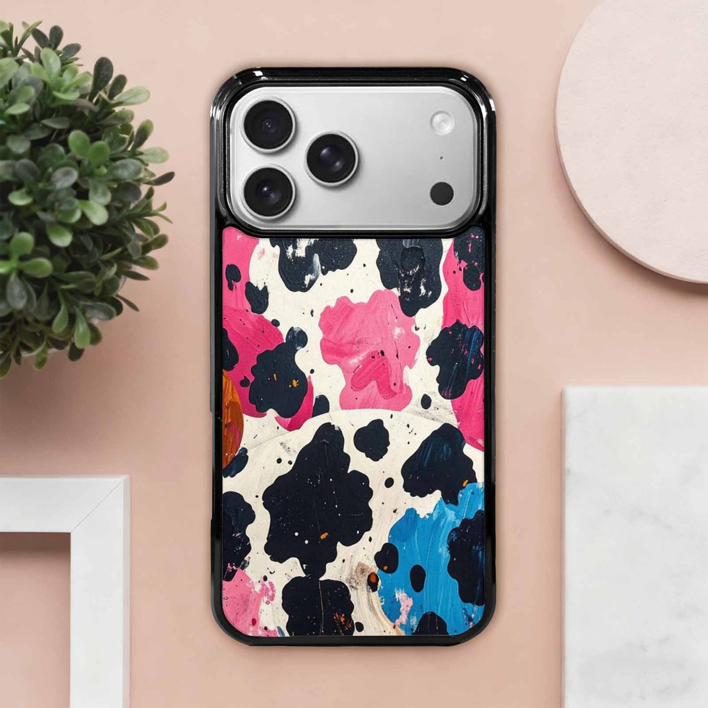 iPhone 17 Pro Max Case — Small Cow Animal Print Animal Print, Personalized Phone Case