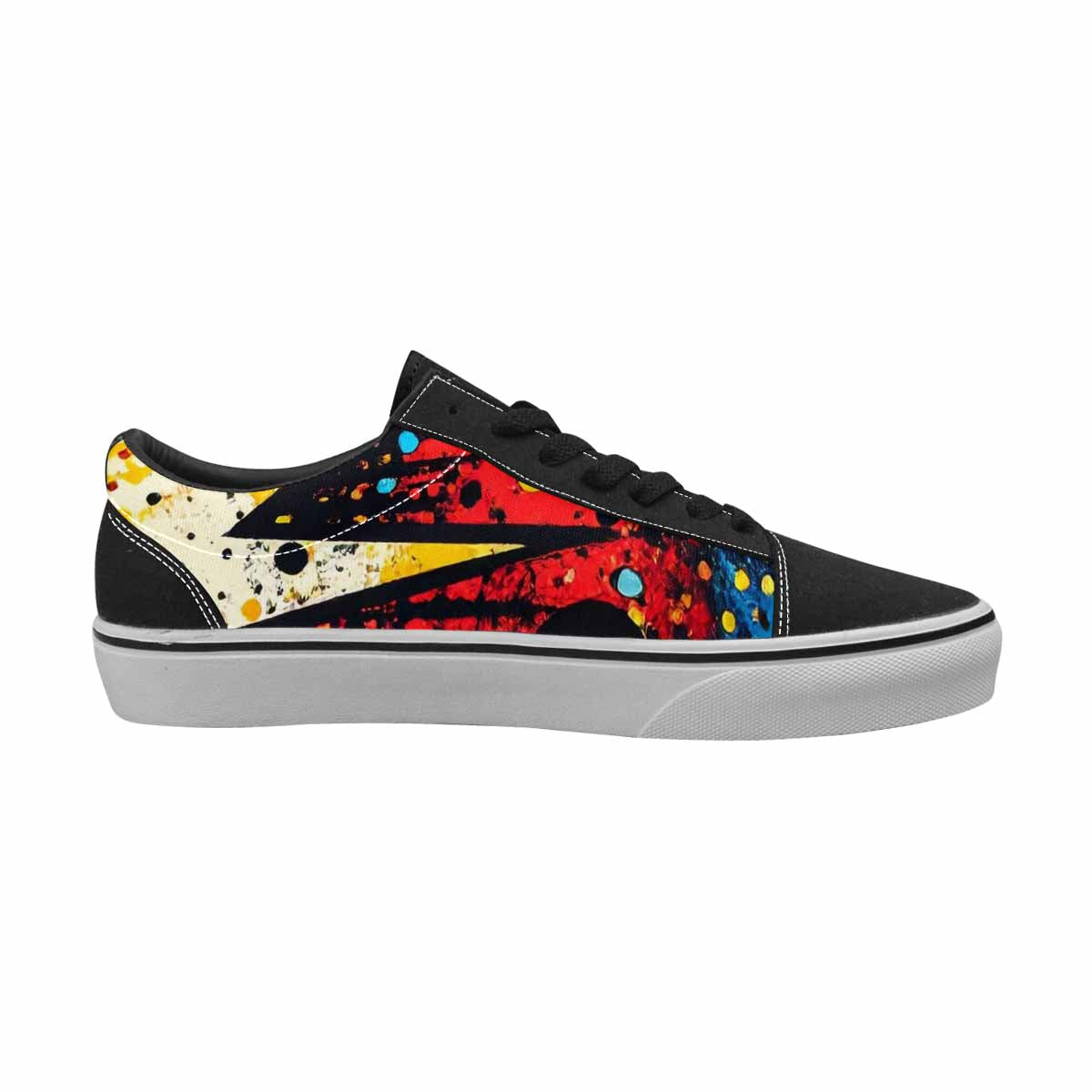WOMEN'S Comic Book Halftone Canvas Lace-Up Surreal Shoes