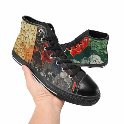 MEN'S Dragon Scale Fantasy High Top Canvas Vivid Shoes