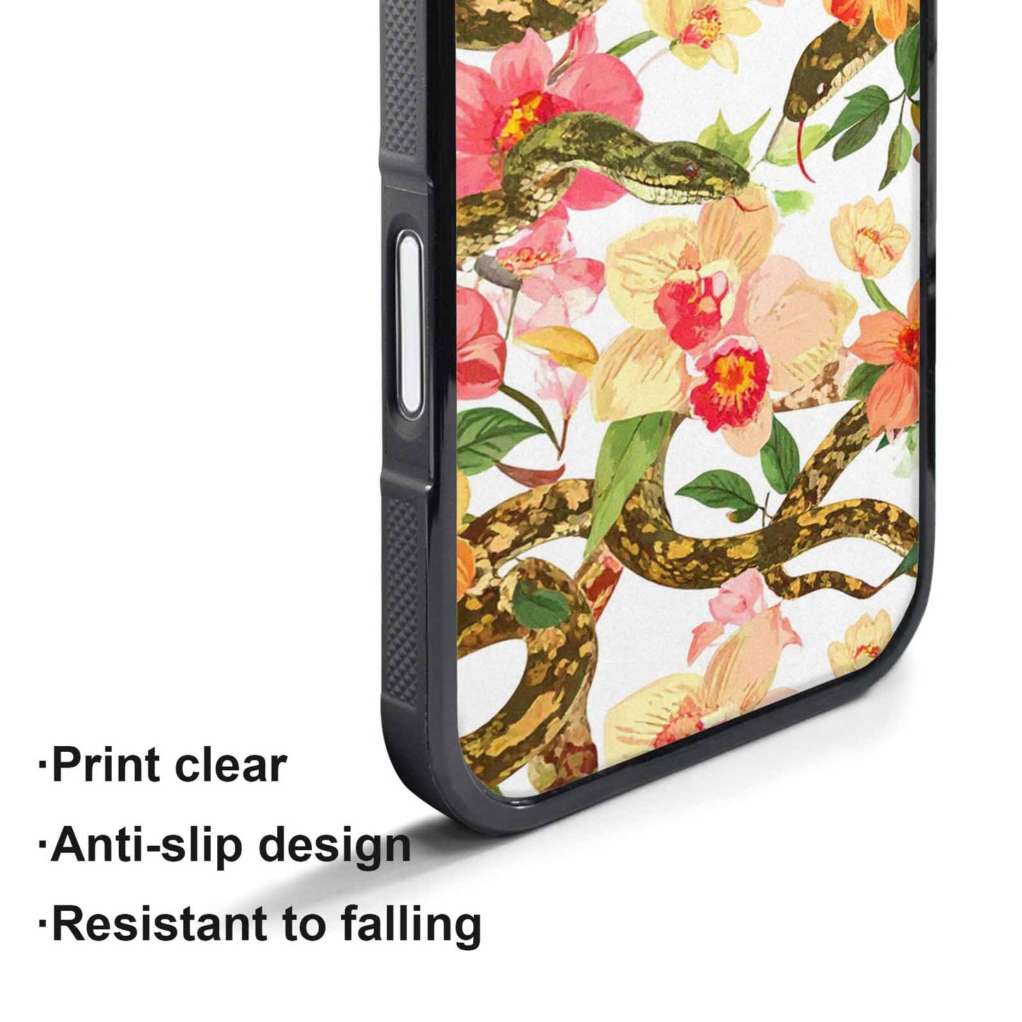 iPhone 17 Air Case — Snakes Print Floral Seamless Pattern Floral, Custom Designed Case Cover