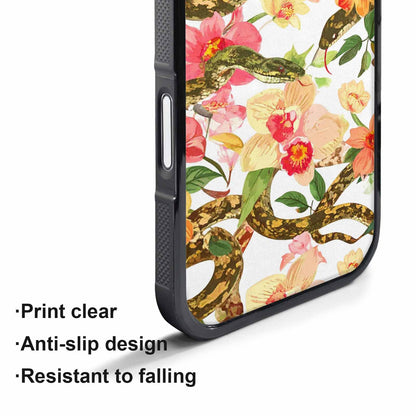 iPhone 17 Air Case — Snakes Print Floral Seamless Pattern Floral, Custom Designed Case Cover