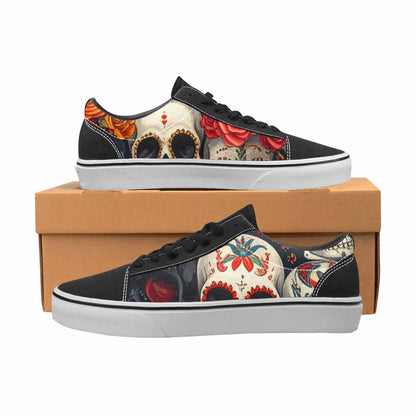 MEN'S Skull Canvas Lace-Up Dreamcore Custom Sneakers