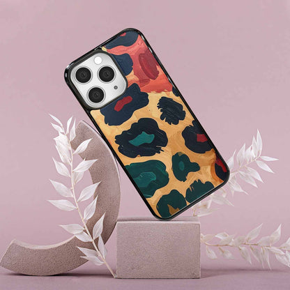 iPhone 15 Pro Max Case — Leopard Wallpaper Print, Custom Print Case Cover