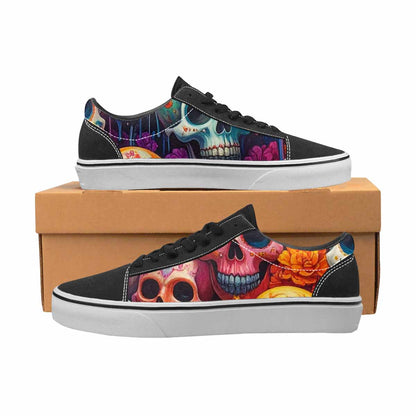 WOMEN'S Sugar Skulls Melting Sugar Lace-Up Canvas Y2K Shoes