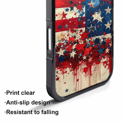 iPhone 17 Air Case — Patriotic Stars And Stripes American Galaxy, Custom Art Phone Cover