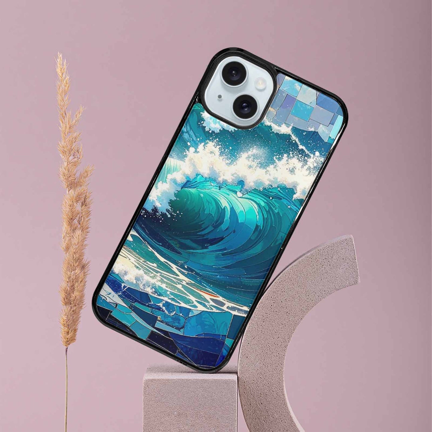 iPhone 15 Plus Case — Wave Crest Splash Wave Crest Splash, Personalized Phone Case