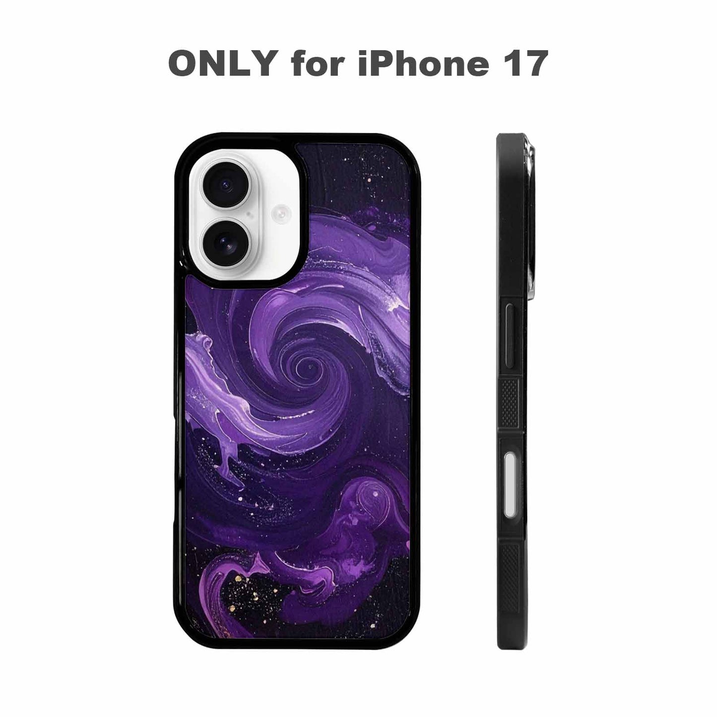 iPhone 17 Case — Seamless Repeating Pattern Of Galaxy Space, Custom Phone Case