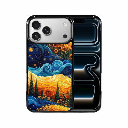 iPhone 17 Pro Max Case — Small Van Gogh Style Galaxy Space, Custom Printed Phone Case
