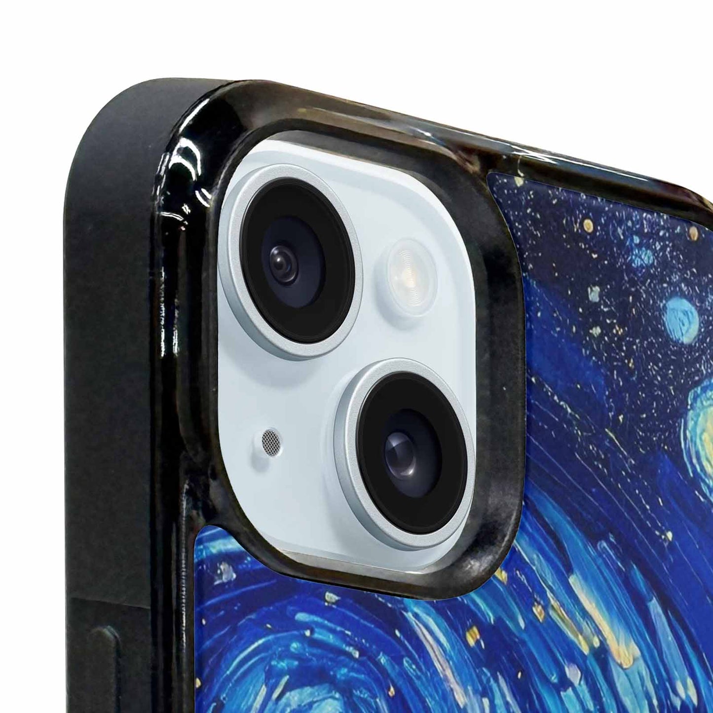 iPhone 15 Case — Starry Night Van Gogh Paint Art, Custom Art Phone Cover