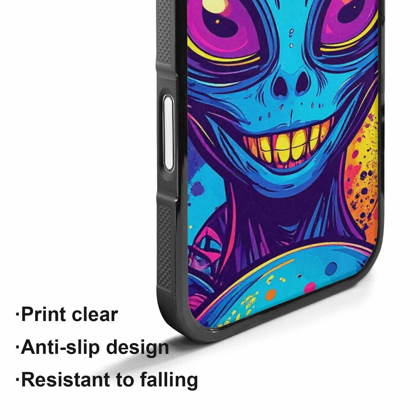 iPhone 17 Case — Alien Ufo Cartoon Art Alien Scifi, Customized Protective Case