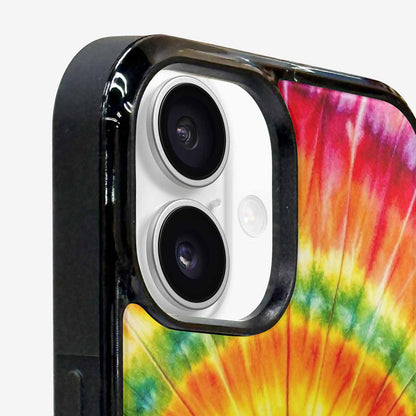 iPhone 16 Plus Case — Rainbow Spiral Tie Dye Custom, Customized Protective Case