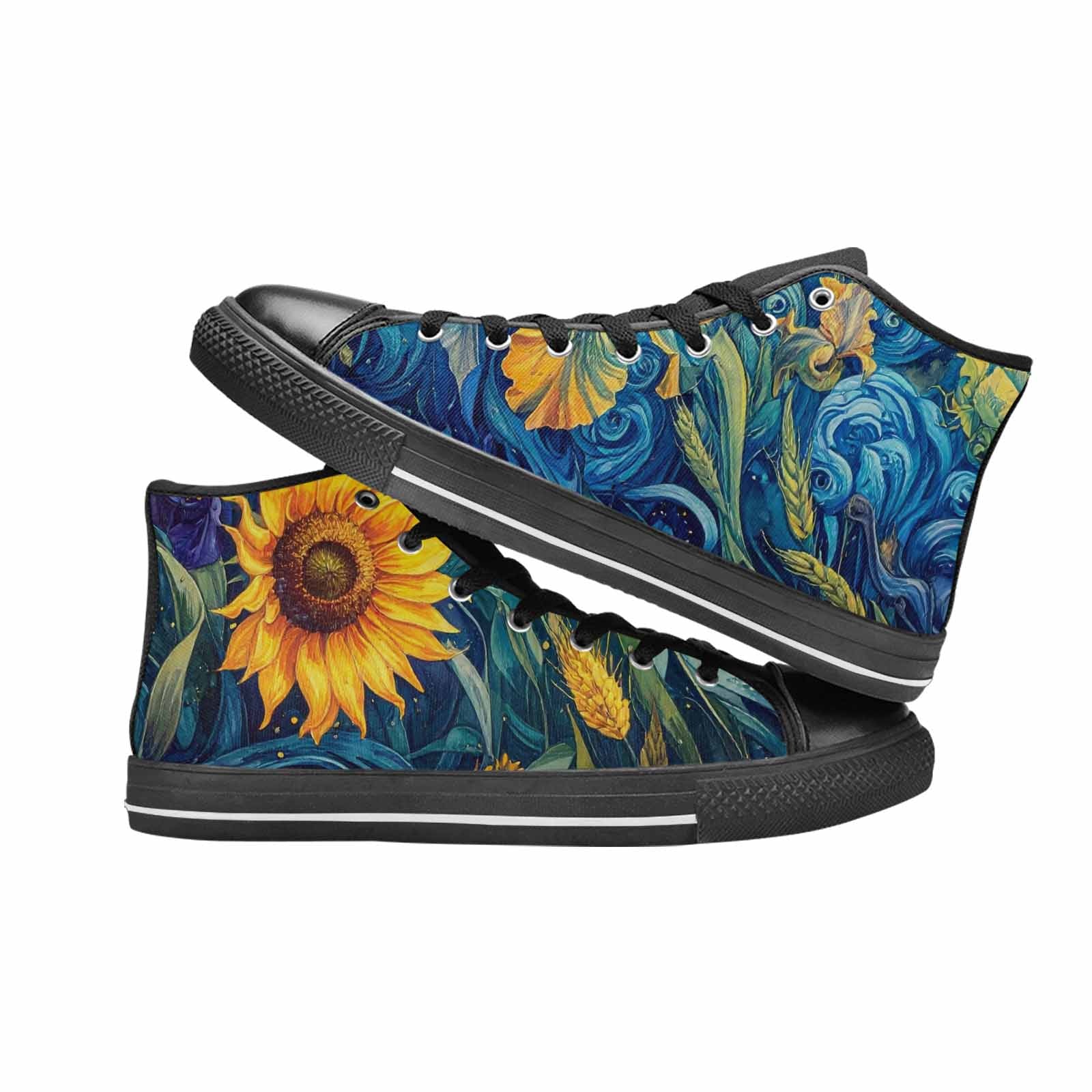MEN'S Blend All Versions High Top Canvas Vibrant Chaos Sneakers