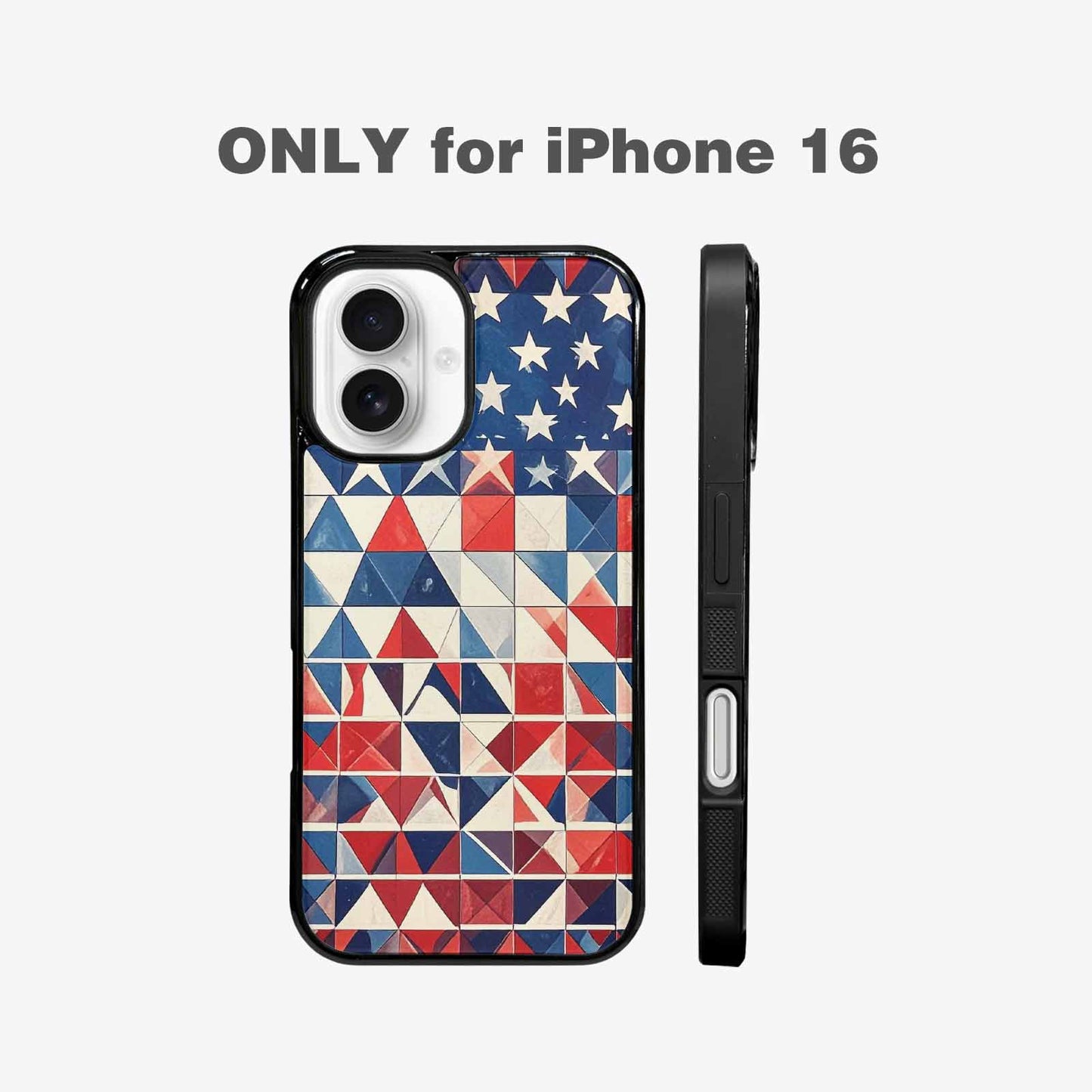 iPhone 16 Case — Small American Flag Stars And Stripes, Custom Art Phone Cover