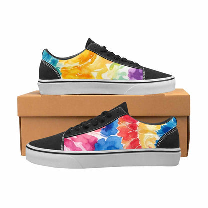 WOMEN'S Tie Dye Swirl Canvas Lace-Up Cottagecore Sneakers