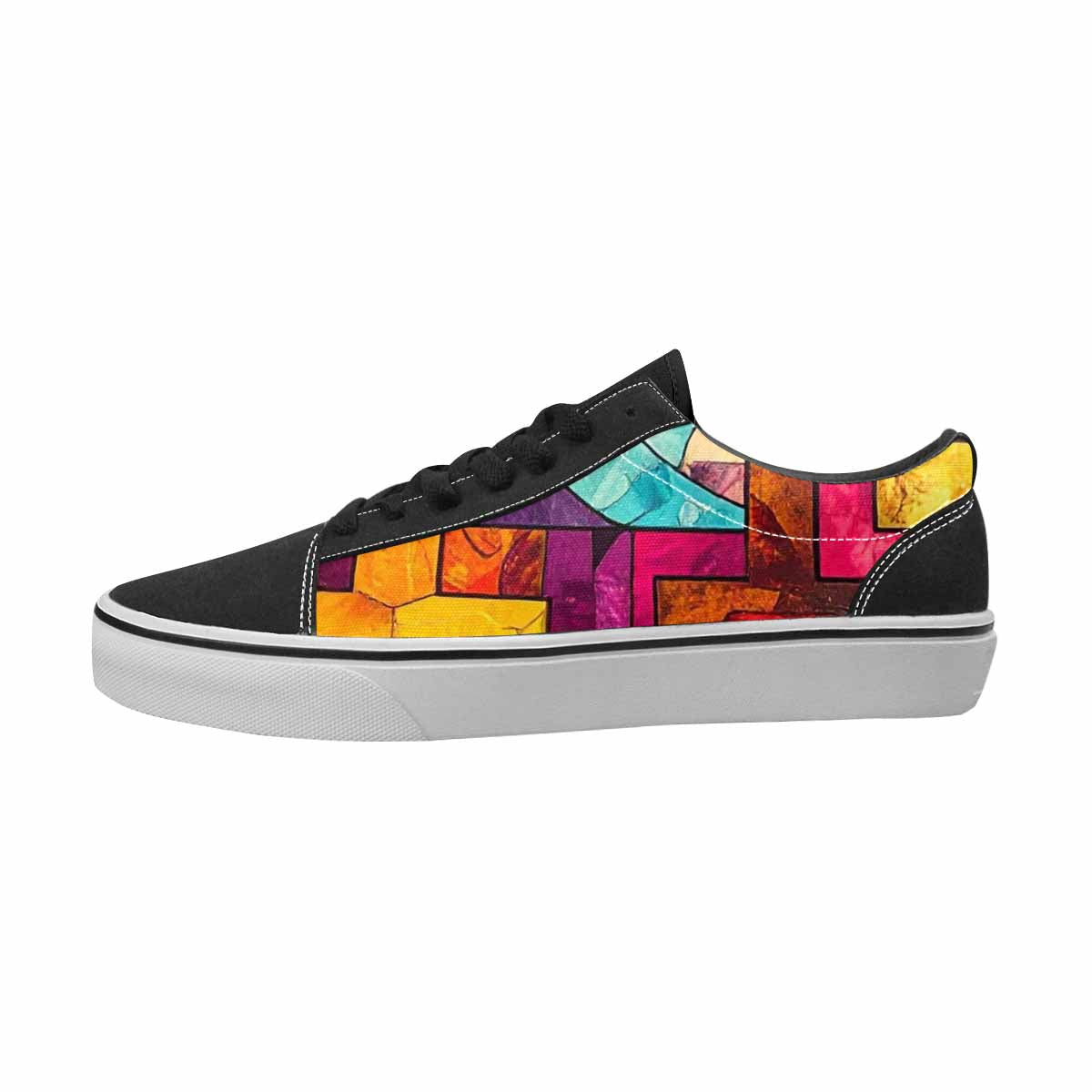 MEN'S Jesus Canvas Bold Print Surreal Original Art Sneakers