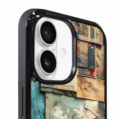 iPhone 17 Case — Distressed Grunge Texture Pattern Original Art, Custom Art Phone Cover