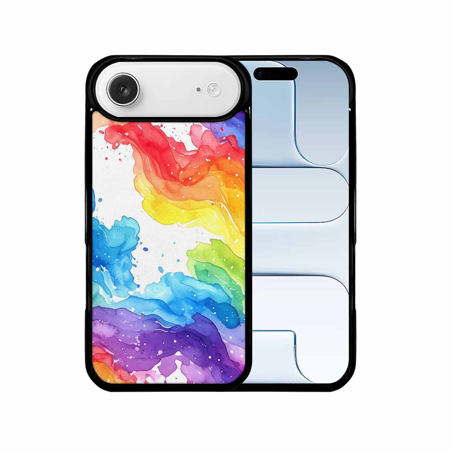 iPhone 17 Air Case — Watercolor Splash Abstract Pattern Seamless Watercolor, Customized Protective Case