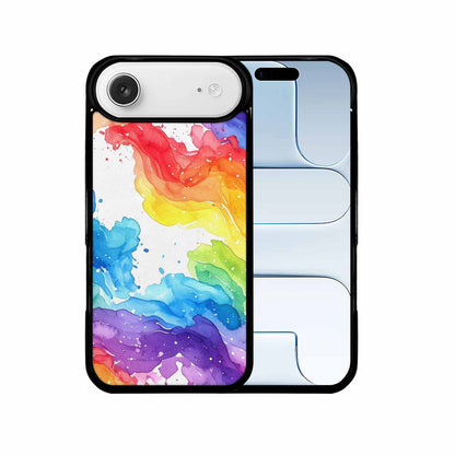 iPhone 17 Air Case — Watercolor Splash Abstract Pattern Seamless Watercolor, Customized Protective Case